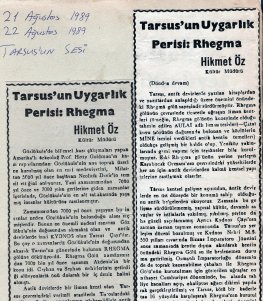 Tarsusun Uygarlık Perisi Rhegma