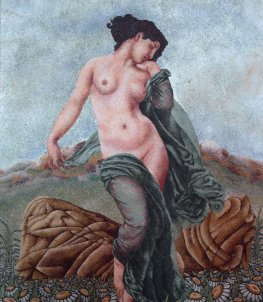 KAYA VE AFRODİT (50X70 CM)