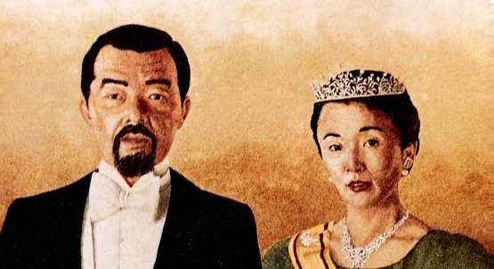 JAPON PRENSİ MİKASA VE EŞİ-(50 X 70 CM)
